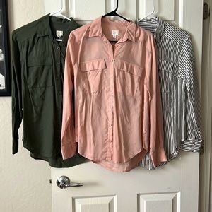 NWT A New Day button down blouse bundle